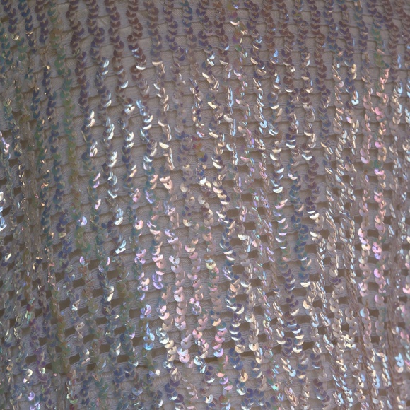 Vintage 60's Sherbet Originals Rainbow Sequin Sleeveless Cropped Top Woman's M/L - Picture 11 of 16